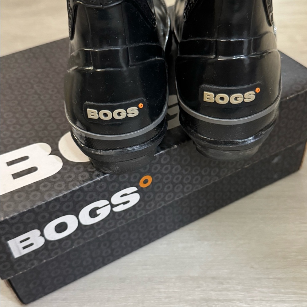 NWT! BOGS Harper Women’s Black Rubber Rain (all weather) Boots - 6 - Picture 9 of 10